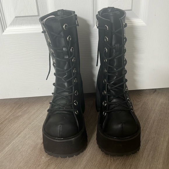 Demonia | Shoes | Demonia Ranger3 Black Platform Boots | Poshmark